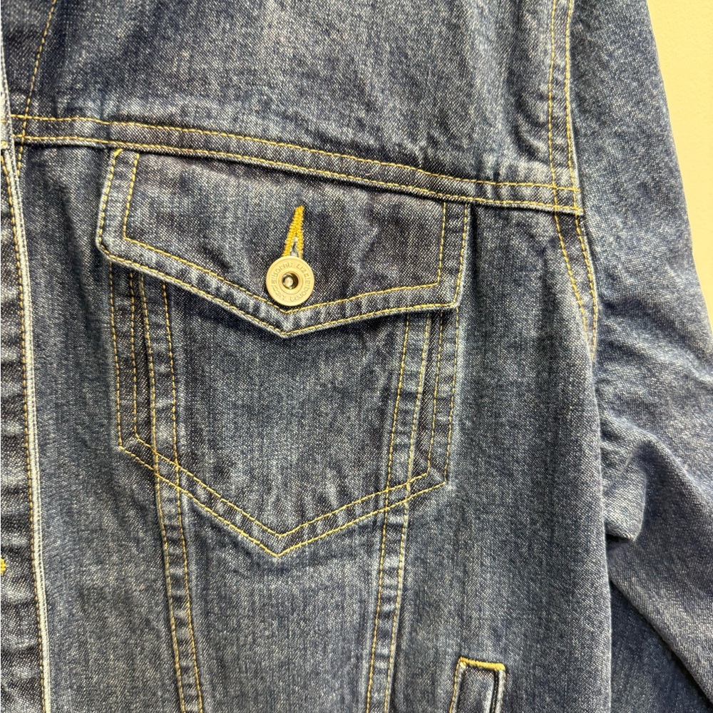 Vintage Liz Claiborne Denim Jacket Embroidered Flowers Sz X-Large New With Tags - Picture 3 of 14